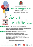 MAGGIO DEI LIBRI 2019 - Autori in biblioteca